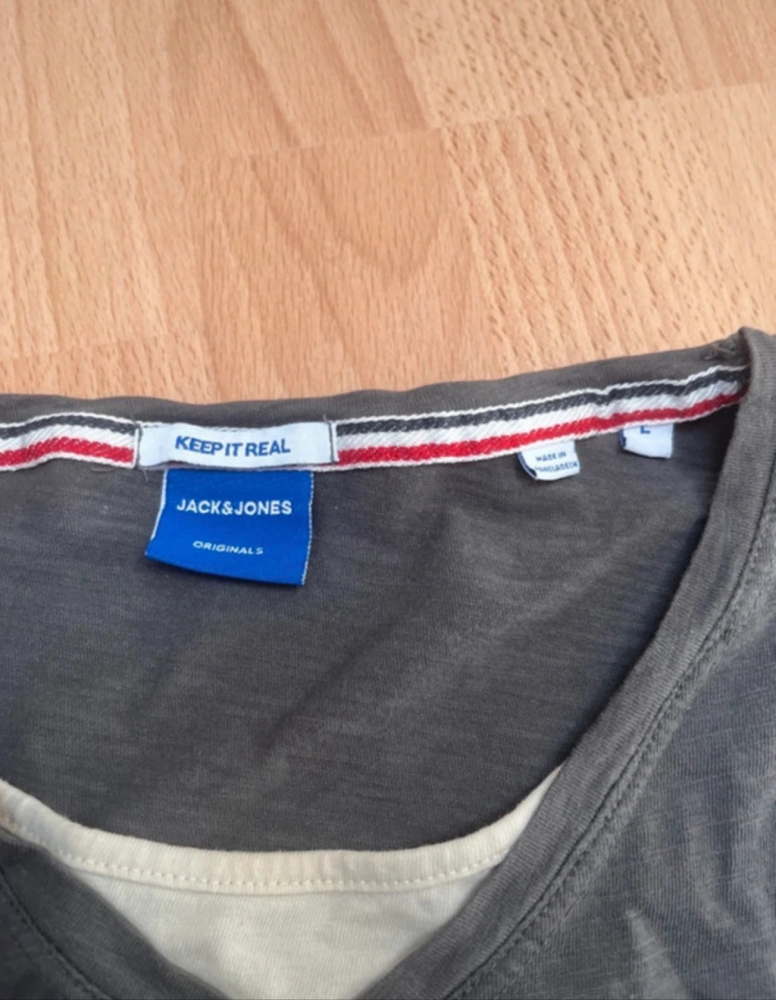 t-shirt de manga longa cinza Jack&Jones – photo 4
